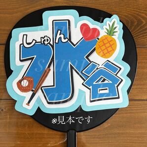 プロ野球 北海道日本ハムファイターズ水谷瞬選手 うちわ文字