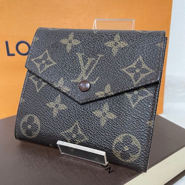 LOUIS VUITTON ルイヴィトン モノグラム ポルトモネ カルトクレディ ビエ 二つ折り財布