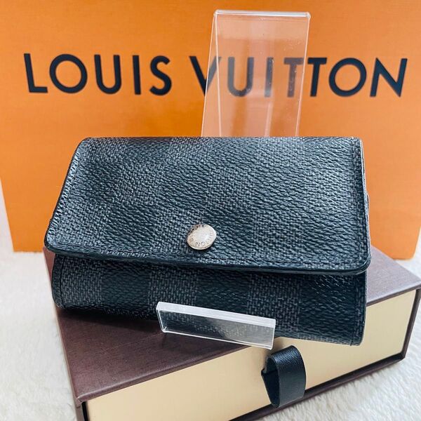 LOUIS VUITTON ルイヴィトン ダミエ キーケース ミュルティクレ6 モノグラム グラフィット