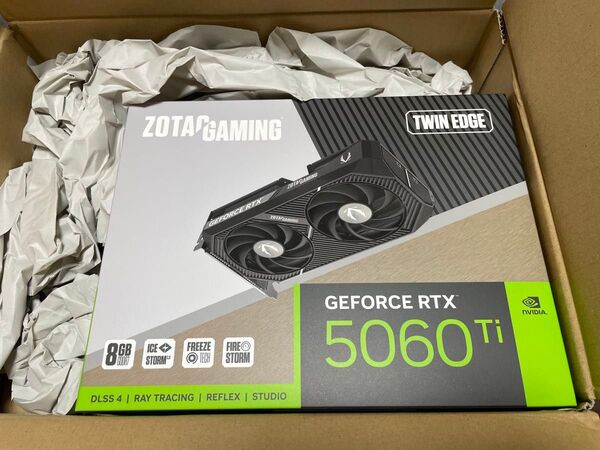 ★新品未開封!ZOTAC GAMING GeForce RTX 5060 Ti 8GB Twin Edge(2)