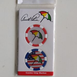 Arnold Palmer ゴルフマーカー カジノチップ型 2個セット 未使用
