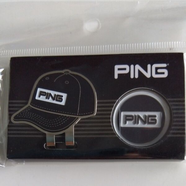 PING キャップ型マーカー ゴルフ ブラック 新品未使用