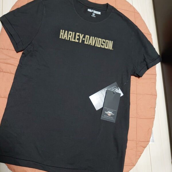 【新品タグ付・未使用品】HURLEY-DAVIDSON★ロゴ刺繍 半袖Tシャツ