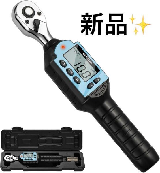 デジタルトルクレンチ 高精度 トルクレンチ タイヤ交換 100Nmトルクレンチ