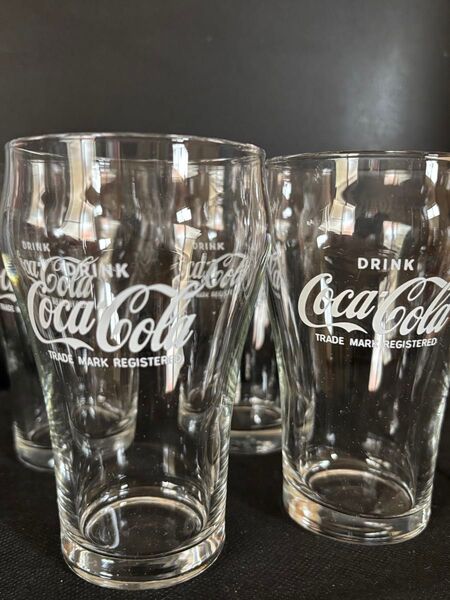 コカコーラグラス 4個セット Coca-Cola 非売品 昭和