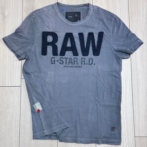 G-STAR RAW ビンテージ調 半袖 Tシャツ グレー Lサイズ