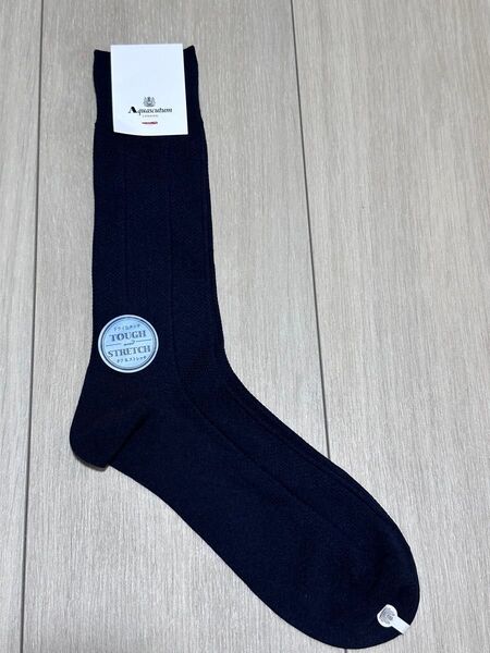 【新品】Aquascutum ネイビー ソックス 25-27cm 靴下