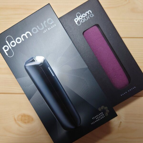 一部店舗限定品 新品未開封 ジェットブラック プルーム オーラ Ploom AURA スターターキット プラムヴァイオレット