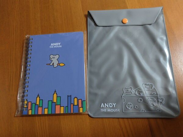 ANDY THE MOUSE リングノート&クリアファイルセット