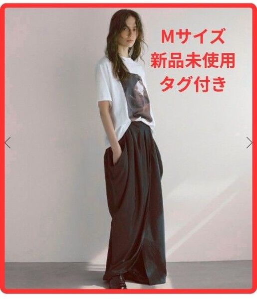 【完売品】ETRE TOKYO ドレープコクーンスカート/ブラック M エトレトウキョウ ロングスカート 黒 おしゃれ