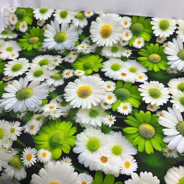 シーチング.綿100%生地幅110cm.長さ1m.菊花2319