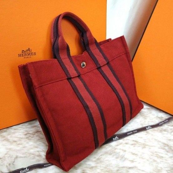 ★最終価格★美品★HERMES エルメス フールトゥPM ミニトートバッグ ハンドバッグ レッド 赤