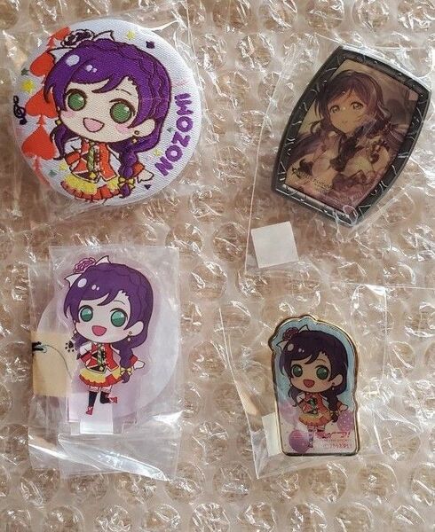 ラブライブ μ's プレミアムショップ 東條希 アクスタ 缶バッジ ピンズ グラブル サニソン