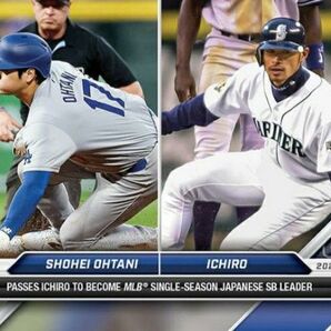 ☆送料無料☆大谷翔平 イチローを抜きメジャー日本人最多盗塁記念 2024 topps ロサンゼルス・ドジャース 山本由伸