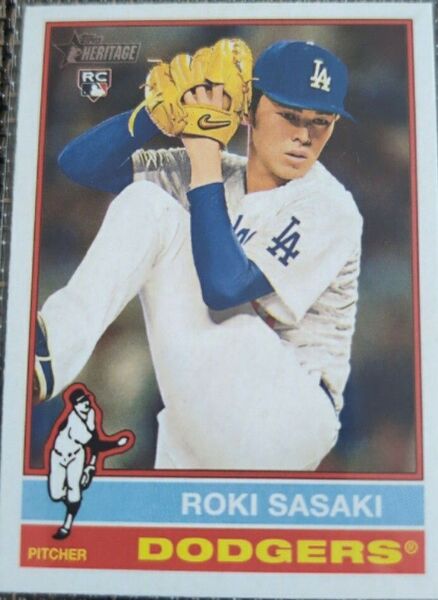 ☆送料無料☆佐々木朗希 2025 topps Heritage ロサンゼルス・ドジャース 大谷翔平 山本由伸