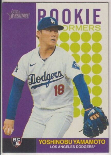 ☆送料無料☆山本由伸 2025 topps HERITAGE ロサンゼルス・ドジャース 大谷翔平 佐々木朗希