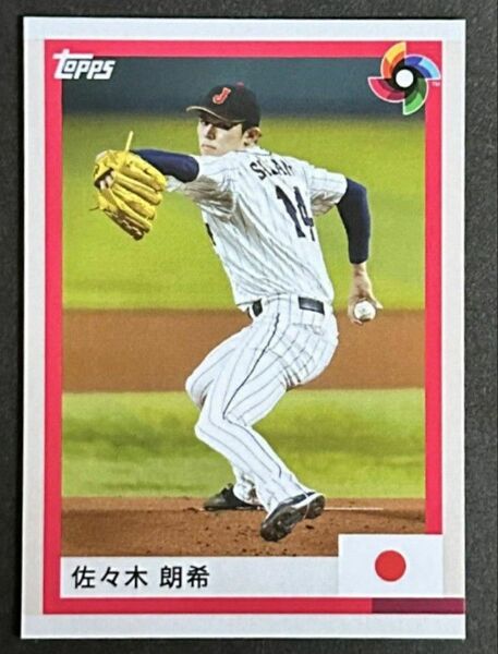 ☆佐々木朗希 限定生産 WBC 2023 topps NOW 侍ジャパン優勝記念 ロサンゼルス・ドジャース 大谷翔平 山本由伸