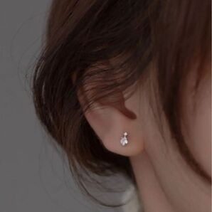 RYS ピアス ドロップ ローズ