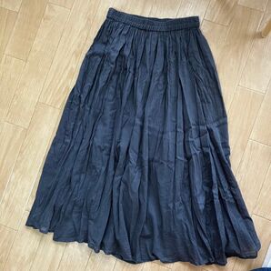 SM2 blue インド綿スカート