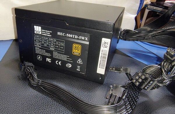 ATX500W電源ユニット HEC-500TD-5WX BRONZE