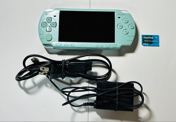美品 PSP2000 ミント グリーン プレイステーション ポータブル SONY ソニー
