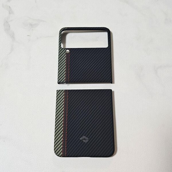 「PITAKA」Galaxy Z Flip4 ケース MagEZ Case 3 高級なカーボン風 MagSafe ワイヤレス充電対