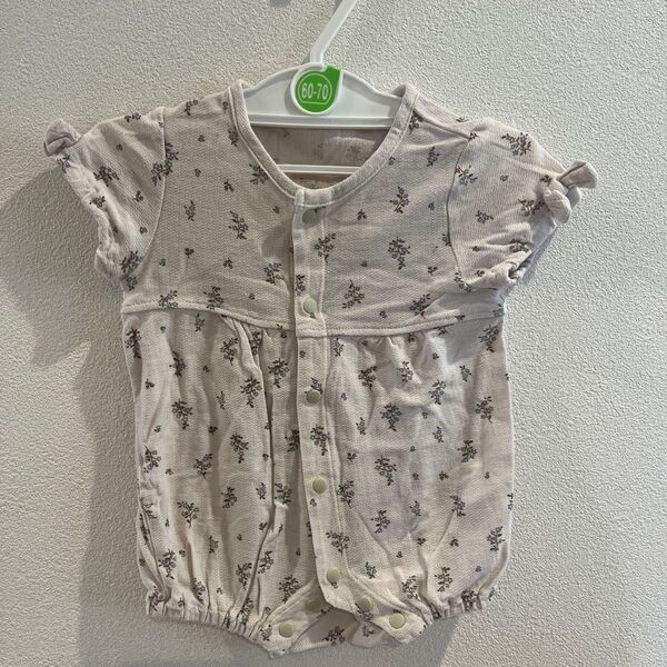 ベビー服 ロンパース 小花柄 50-60