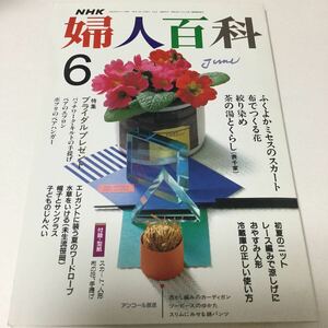 31 NHK婦人百科　平成元年6月号通巻291号 女性雑誌 週刊誌 雑誌 本 女性誌 女性本 縫い物 ぬいぐるみ 裁縫 刺繍 刺しゅう 手芸 猫 編み物 