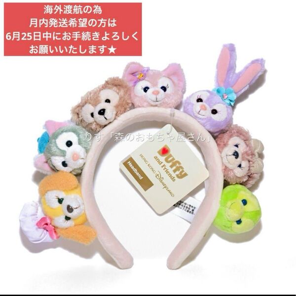 【 香港ディズニー 限定 】 公式グッズ タグ付き 未使用 ダッフィーフレンズ カチューシャ