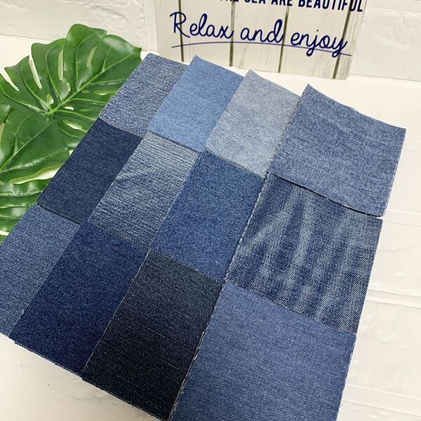 used デニム 10×10 はぎれ ハギレ ハンドメイド 材料 手芸 生地 リメイク デニムリメイク デニムハギレ 工作
