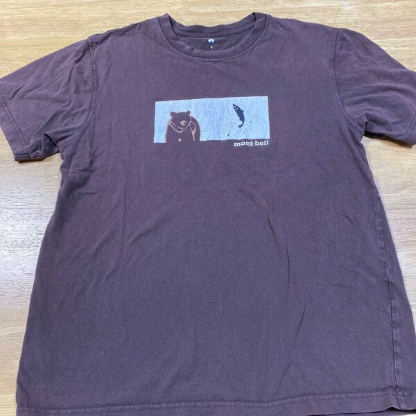 mont-bell クマと魚のTシャツ Lサイズ Tシャツ 半袖 L