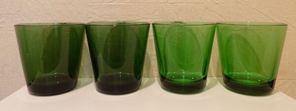 「廃盤・希少品」iittala イッタラ カルティオ グリーン系4個セット
