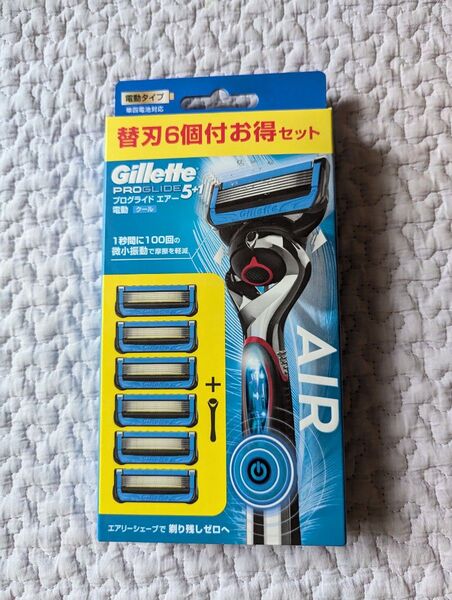 P&G プログライドエアー 電動5Bホルダー替刃6個付 ジレット