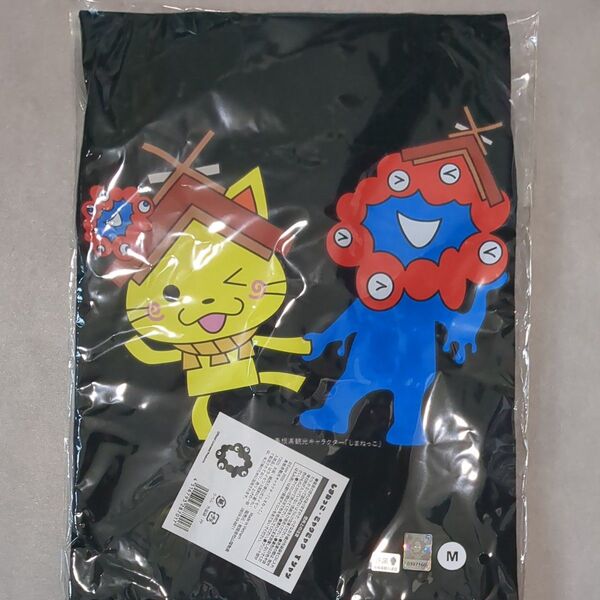 ミャクミャク しまねっこTシャツ Mサイズ 黒 ブラック expo2025 大阪・関西万博