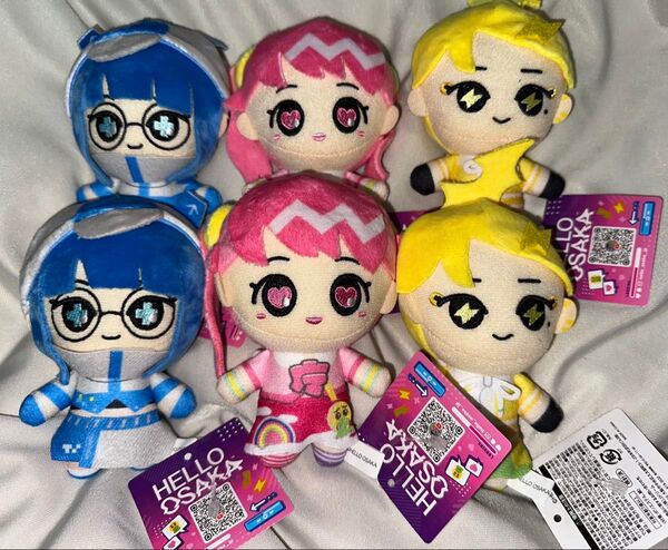 HELLO OSAKA ぬいぐるみマスコット ボールチェーン 全3種 モーリーファンタジー 6個セット