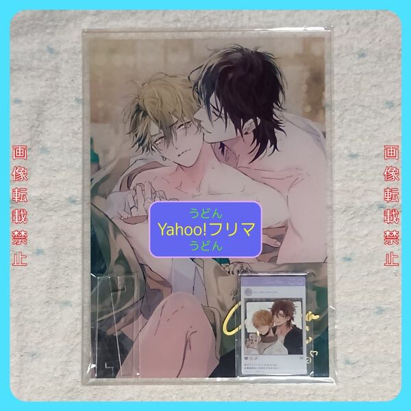 【直筆サイン付】那木渡 ロストバージン A4 アクリルプレート SNS風アクリルカード 限定品 BL