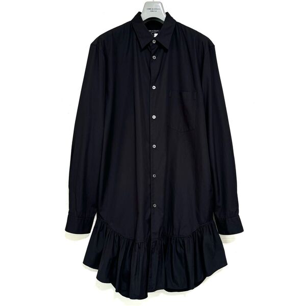《美品》COMME des GARCONS HOMME PLUS コムデギャルソン オムプリュス フリル ロング シャツ L