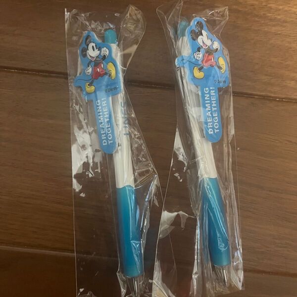 【2本セット】ミッキーマウス ボールペン 未使用