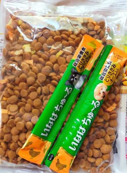 ペットフード コンボ ピュア ドッグ 国産鶏肉野菜入り 300g×1個 & いなば ちゅ~る2本セット