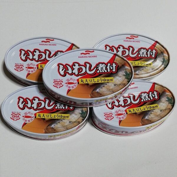 マルハニチロ イワシ いわし 煮付 5缶 缶詰 イワシ缶 いわし缶 鰯 非常食
