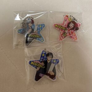 僕のヒーローアカデミア 仙台七夕書き下ろし 星形チャーム アクリルキーホルダー 3個セット
