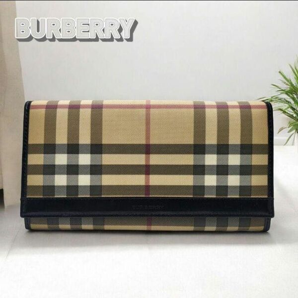 超美品BURBERRY バーバリー 長財布 二つ折り282522