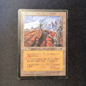 不毛の大地 Wasteland MTG 日本語 TMP