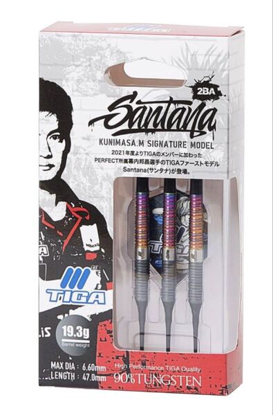 新品未使用品 ティガ サンタナ 幕内邦昌 TIGA Santanaソフトダーツ
