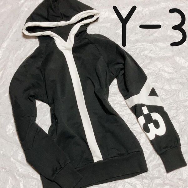 Y-3 ワイスリー 腕ビックロゴ 袖ロゴ パーカー プルオーバー プルパーカー