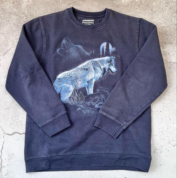 トレーナー スウェット 90's 00's アニマルスウェット y2k 古着 vintage used USA 長袖 プリント