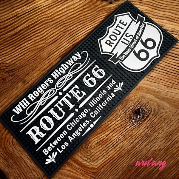 ROUTE66 ルート66 カウンターマット アメカジ バーマット bar cafe アメリカン雑貨 ガレージ 開業 店舗