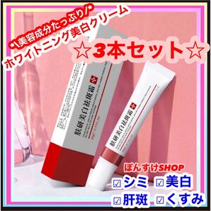 【新品】正規品EBUG 研美白斑霜 シミ・肝斑・そばかす 美白クリーム3本