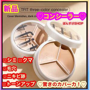 新品☆ シミ・くま・毛穴・ニキビ跡 tfit 3色コンシーラー 1個
