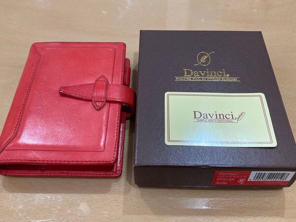 ロロマクラシックm6 レッド システム手帳 ダヴィンチ ロロマクラシック レイメイ藤井 手帳 Davinci 本革